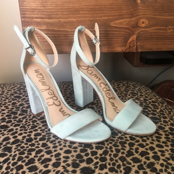 sam edelman light blue heels